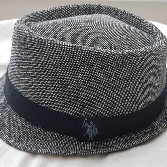 Gray Tweed Fedora Hat | U.S. Polo Assn - Picture 3 of 5